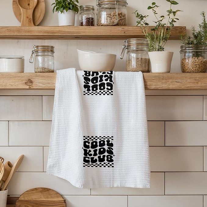 Cool Kids Club Kitchen Towels, Cool Kids Club Bathroom Decor Towels, Cool Club Gifts for Boys and Girls, 16x24 Inch