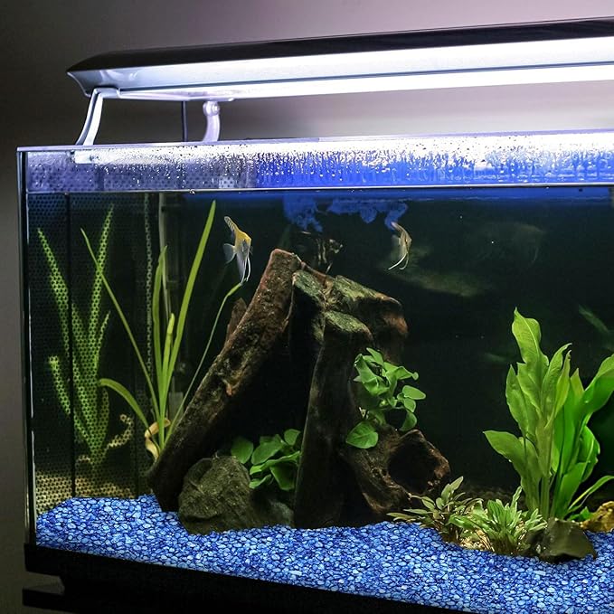 Hygloss Products Craft Rocks, Mini Stones For Art Projects - Bucket O' Gravel, Light Blue, 1 lb