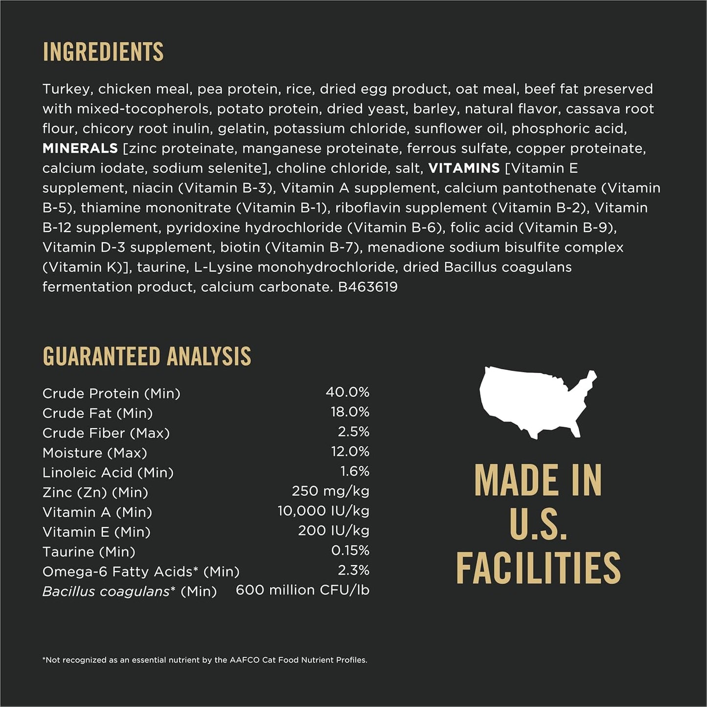 Purina Pro Plan With Probiotics, Sensitive Skin & Stomach, Natural Dry Cat Food, Turkey & Oat Meal Formula - 12.5 lb. Bag