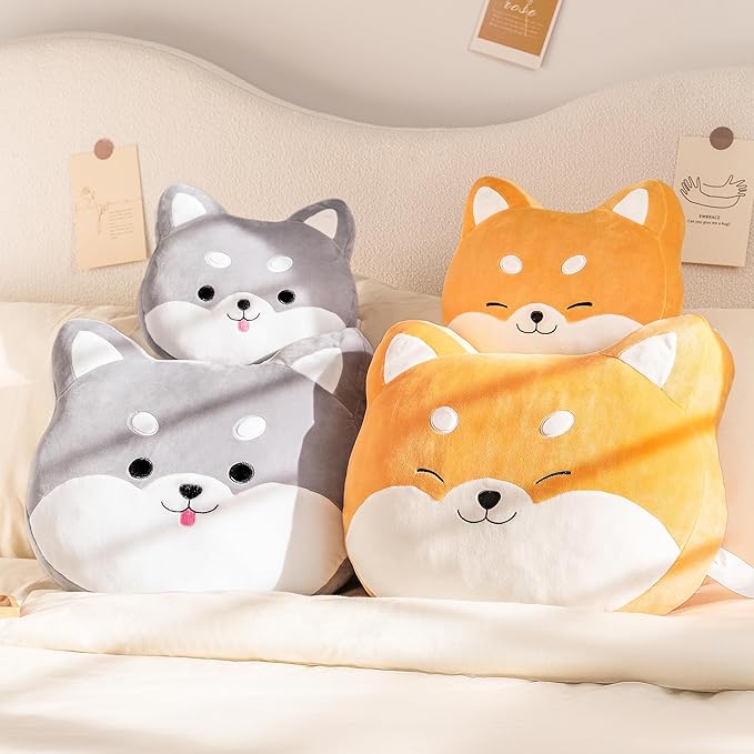 Lazada Kids Pillow Corgi Plush Pillows Toy Soft Gift Baby Girl Gifts Gray 15 Inches…