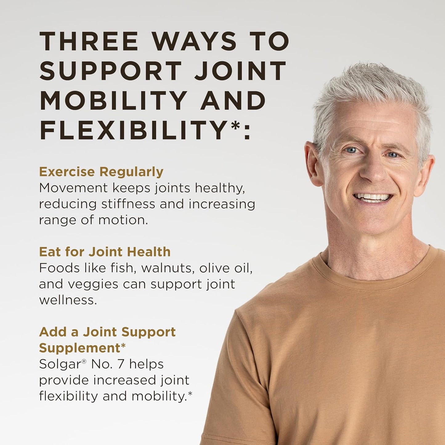 Solgar No. 7, 105 Vegetable Capsules - Joint Support & Comfort - Increased Mobility & Flexibility - Supplement for Men & Women with Ester-C Vitamin C - Gluten-Free, Non GMO, Dairy Free - 105 Servings