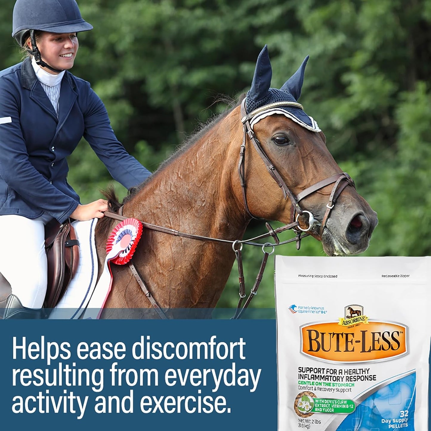 Bute-Less Comfort & Recovery Supplement Pellets, Healthy Inflammatory Response, 2 lb / 32 Day Supply