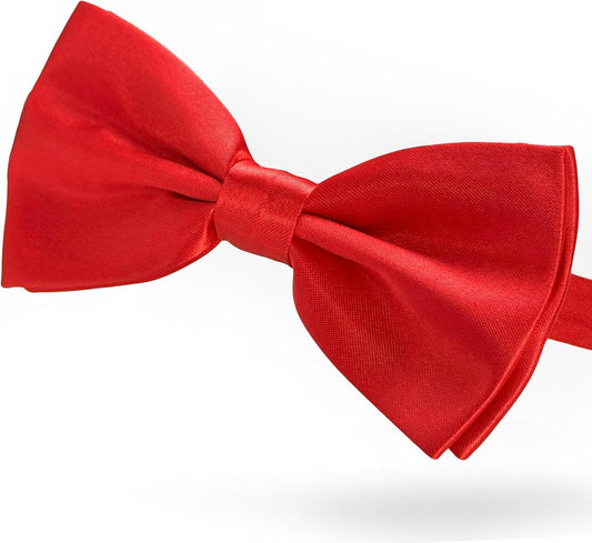 KOOMOX Red Bow for Dog, Adjustable Dog Bow Tie Collar for Medium and Large Dogs Cats Pets Wedding Birthday Graduation Christmas Holiday Homecoming Costumes, 1 Piece Red