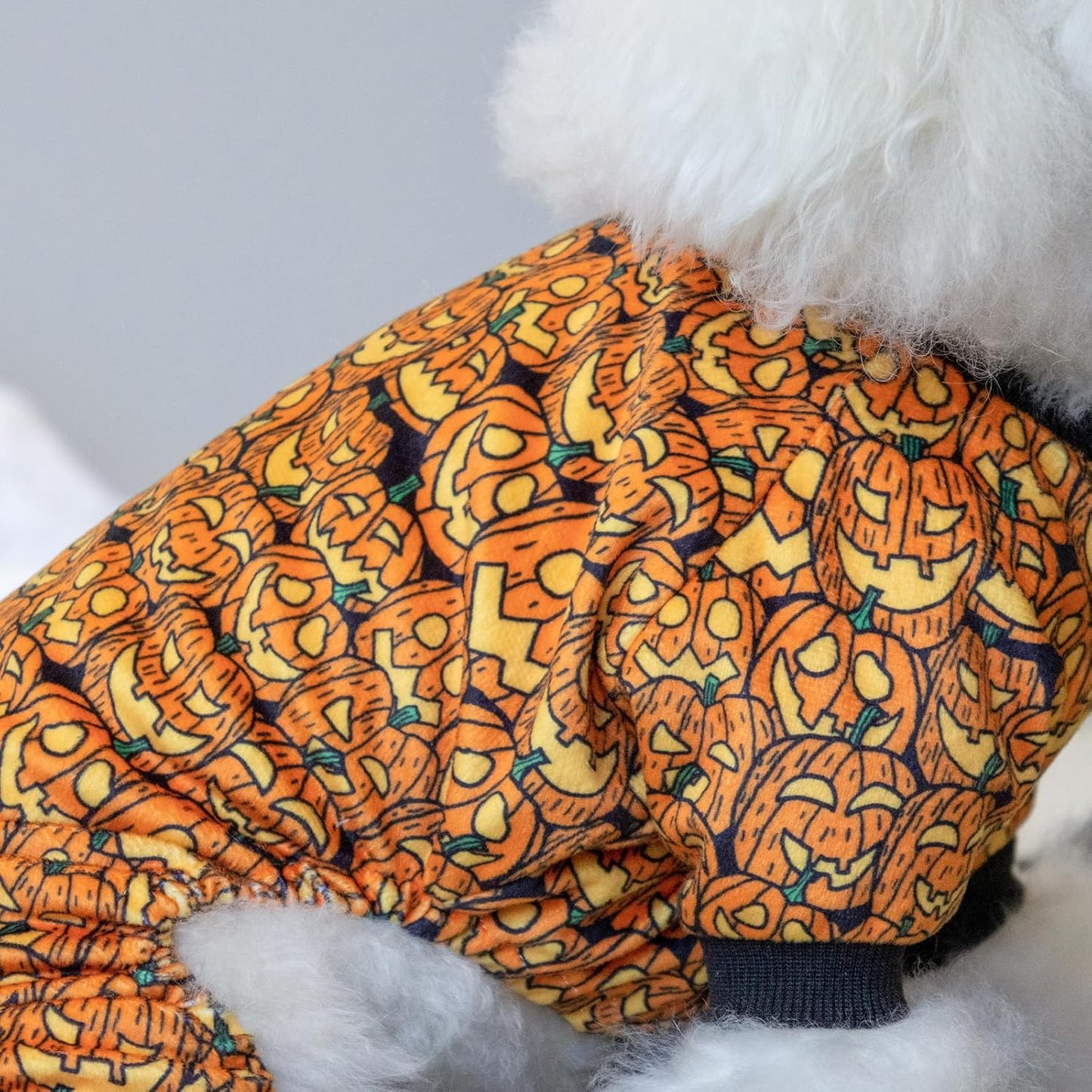 CuteBone Dog Halloween Pajamas Puppy Onesies Small Dogs Soft Pjs Coat Cat Apparel Comfy Pet Christmas Clothes Outfit Doggie Bodysuit P301L
