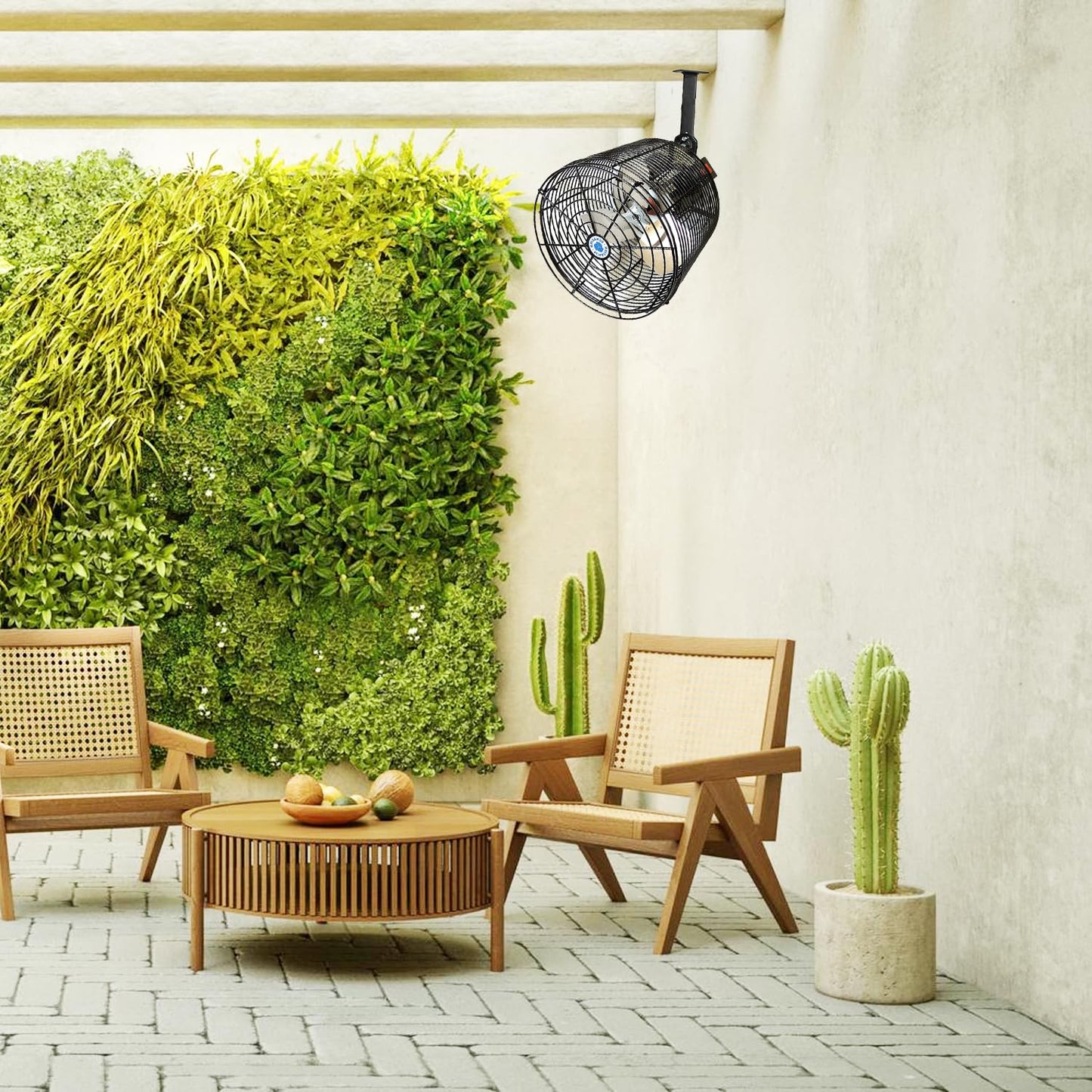 Schaefer VK12-B VersaKool Air Circulator Ceiling Wall Mount Greenhouse Fan & Aluminum Blade, 1470 CFM, 1/10 hp, Energy-Efficient Commercial Fan for Patio, Garage, Industrial & Workshop (Black)