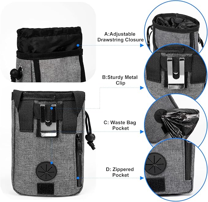 Modoker Dog Travel Bag Backpack, Airline Approved Pet Accessories Organizer for Dog and Cat with Shoulder Strap, 2 Dog Food Storage Containers, 2 Collapsible Dog Bowls,1 Pet Mat, Rose Red