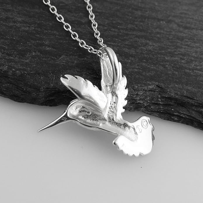 FashionJunkie4Life Sterling Silver Bird Pendant Necklaces for Women