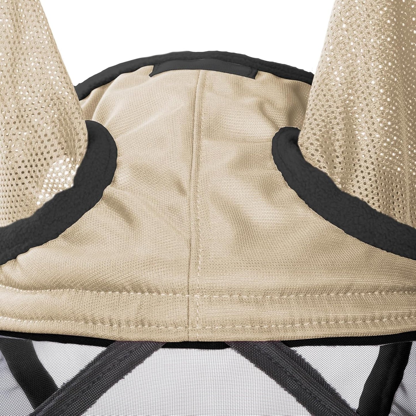 Harrison Howard Pro Luminous Horse Fly Mask Large Eye Space Standard with Ears UV Protection for Horse Light Champagne XL Extra Full Size