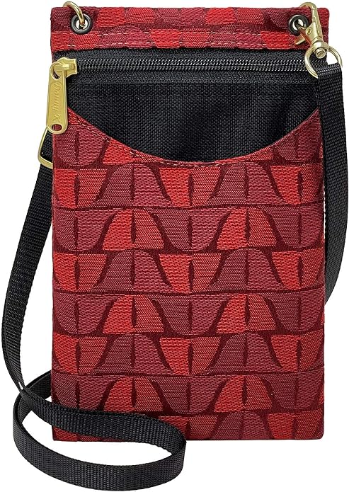 Danny K. Women's Tapestry Crossbody Cell Phone or Passport Purse, Handmade in USA