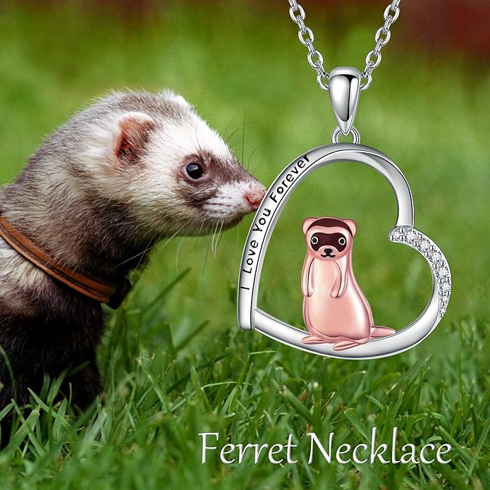 MONGAS Penguins/Guinea Pig/Pig/Fox/Corgi/Frog/Bunny/Koala8/Cow/French Bulldog Necklaces Penguin Gifts 925 Sterling Silver Hugging Penguins Cute Animal Jewelry for Women Sister