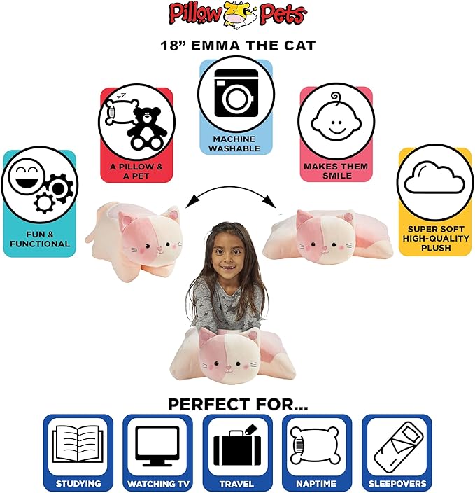 Pillow Pets Emma The CAT Puff