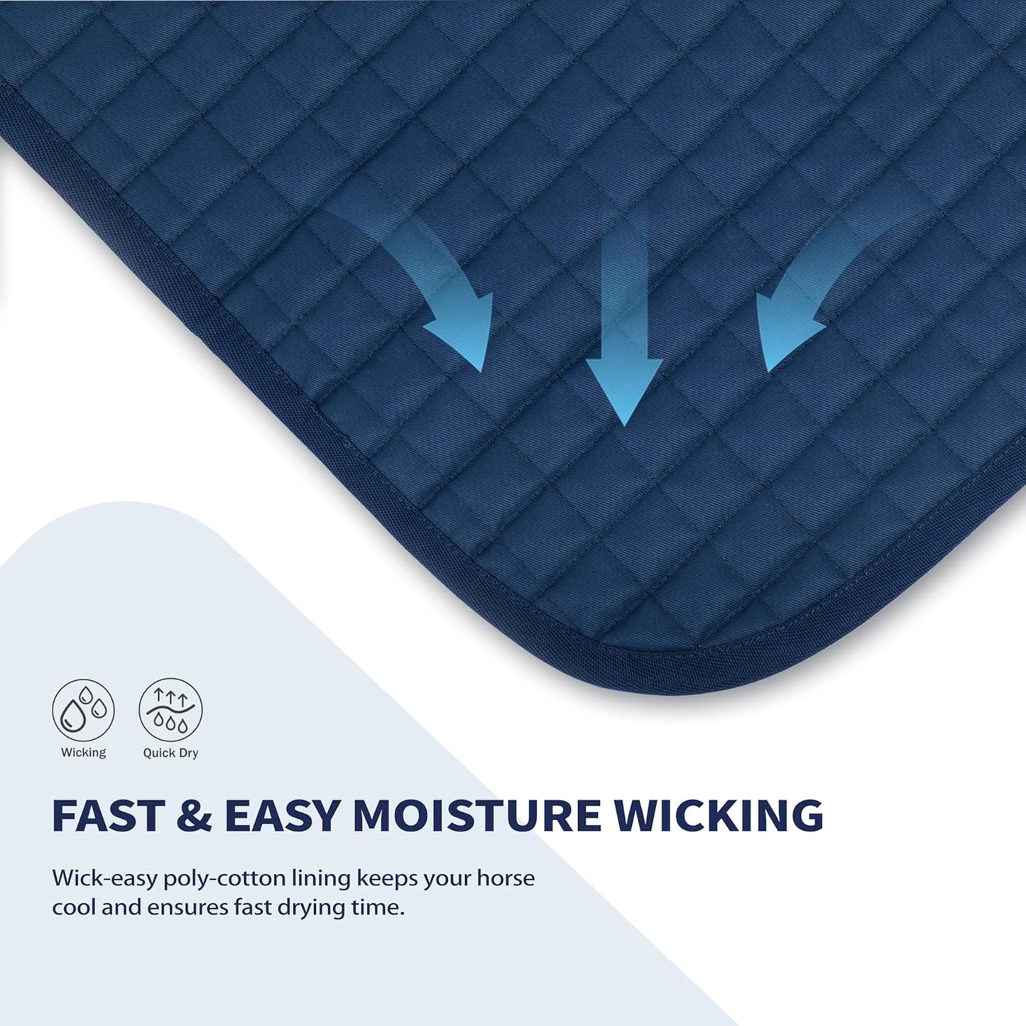 Tackmore Western Saddle Pad Breathable, Shock-Absorbing Saddle Pad