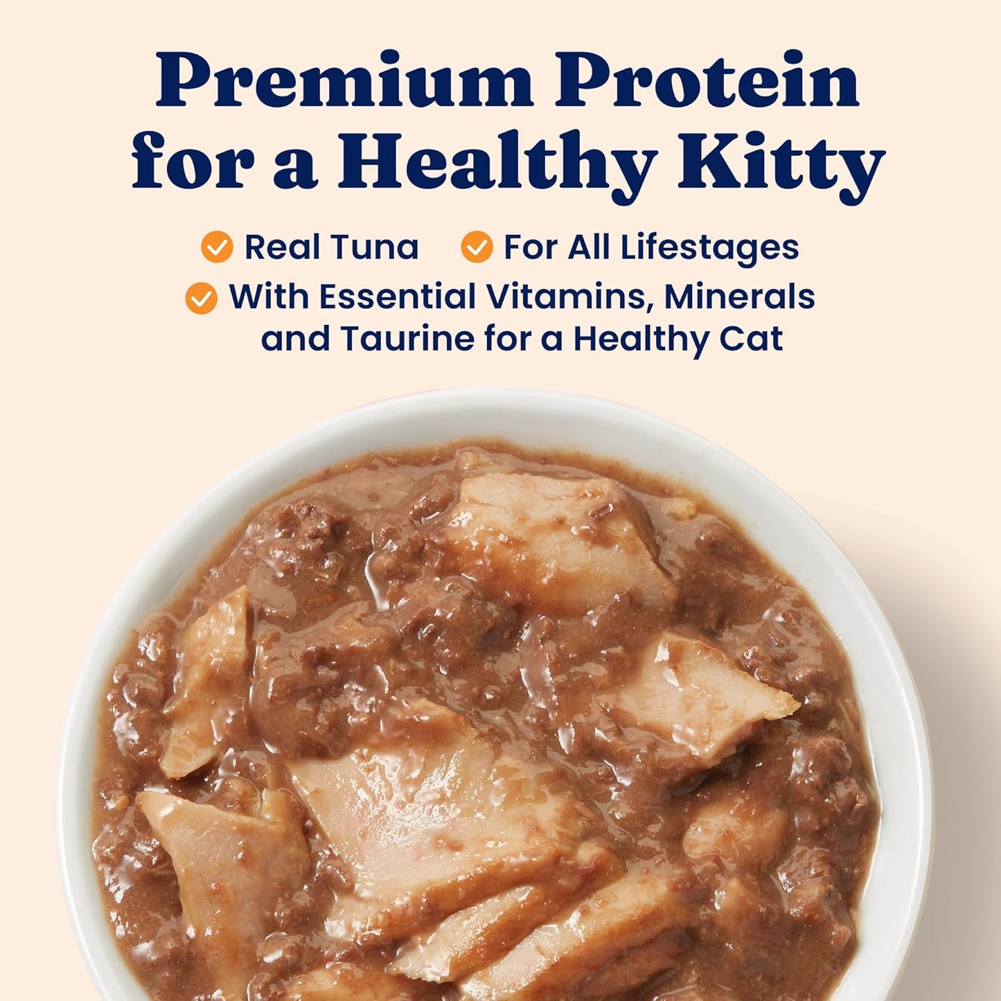 Solid Gold Wet Cat Food Shreds in Gravy - Healthy Canned Cat Food Made w/Real Tuna Shreds, Vitamins, Minerals & Taurine - Grain Free & Gluten Free Canned Meals for Cats & Kittens - 24ct/3oz Can
