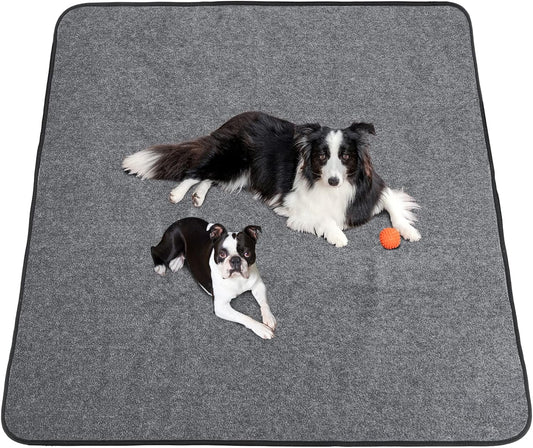 Washable Pee Pads for Dogs 65"x45"/72"x72" Extra Large Reusable Pee Pads Waterproof Pet Mat, Dog Playpen Mats for Puppy Training Whelping Playpen Pads