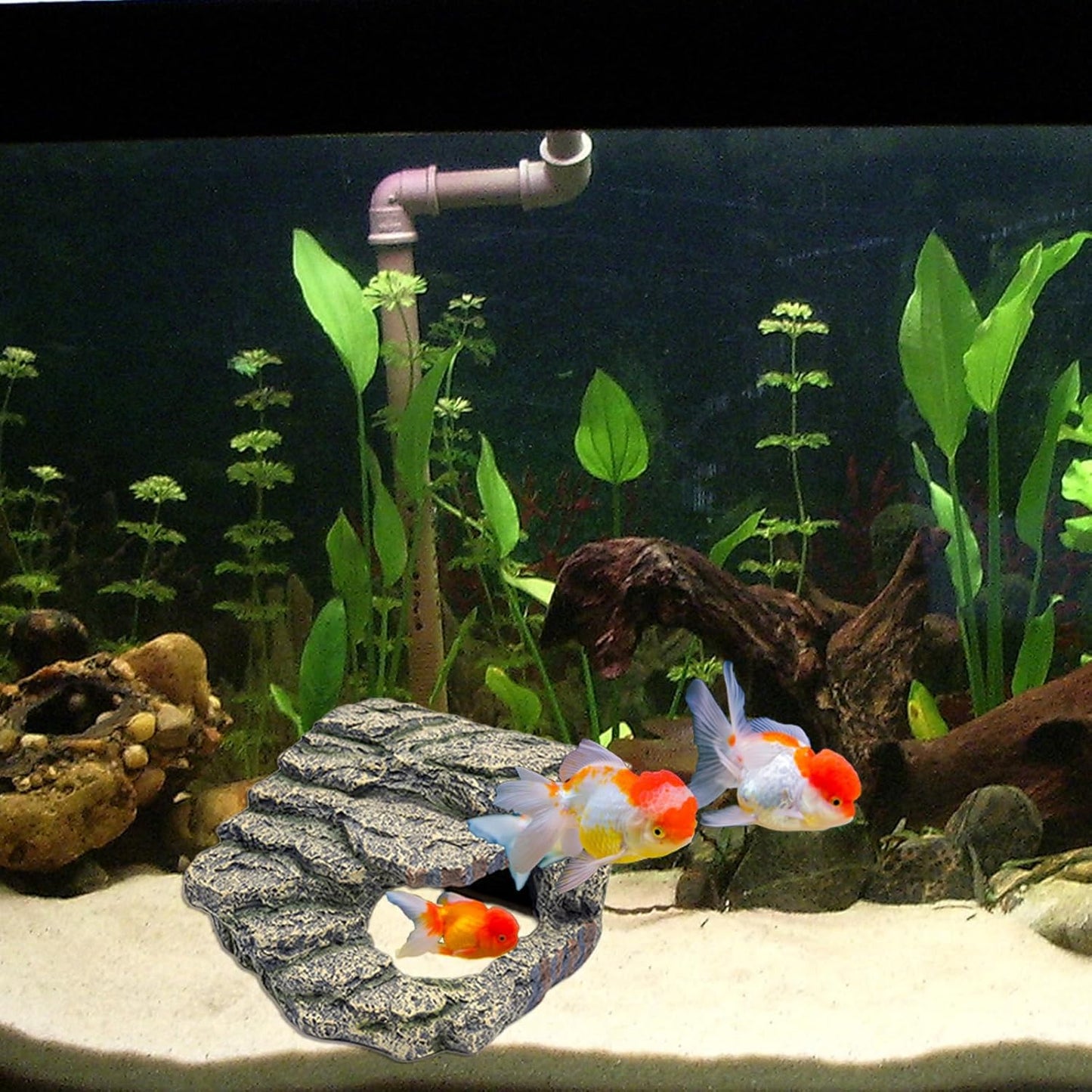 Resin Reptile Hideout Cave,Natural Habitat Decor for Bearded Dragon, Leopard Gecko, Lizards & Turtles,Terrarium Tank Accessories