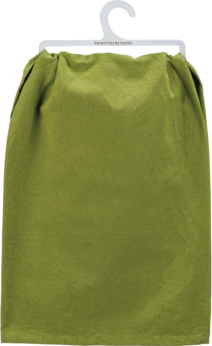 Primitives by Kathy I Don't Shed I Emit Magical Fibers of Joy and Love Kitchen Towel