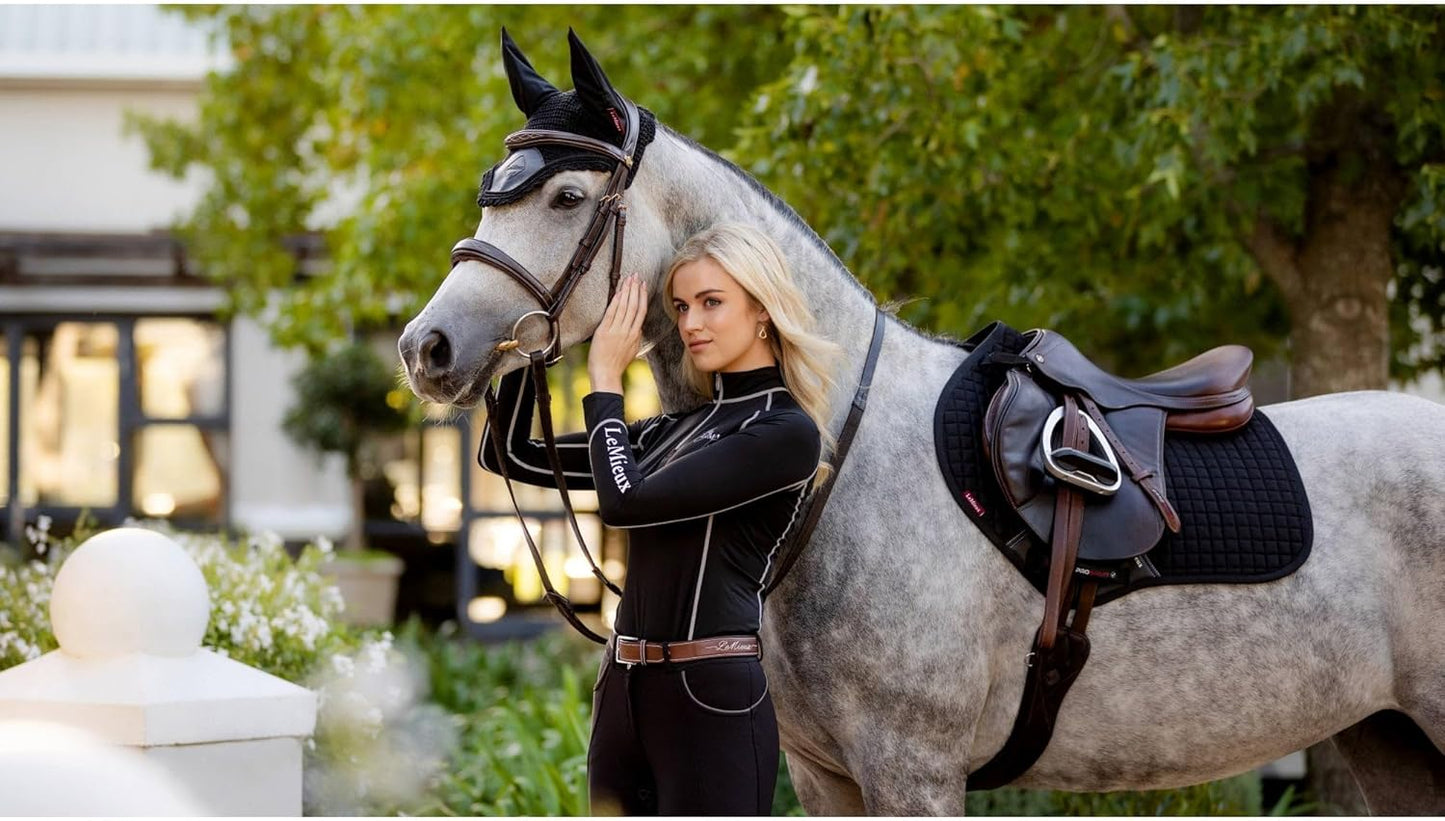 LeMieux Suede Dressage Square - English Saddle Pads for Horses - Equestrian Riding Equipment and Accessories