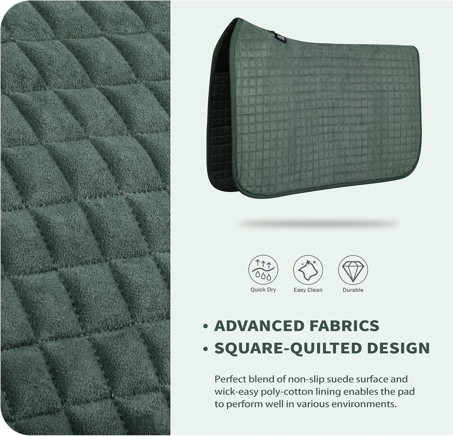 Tackmore Western Saddle Pad Breathable, Shock-Absorbing Saddle Pad