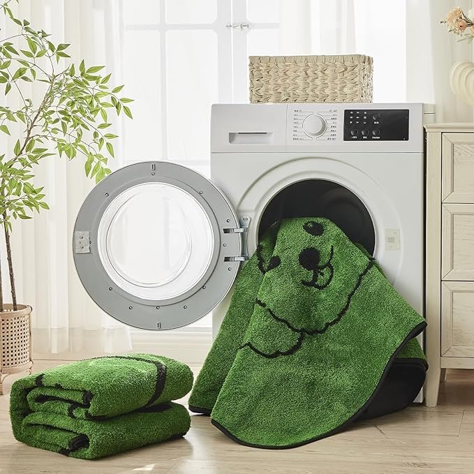 Qeils Reusable Puppy Pads, Washable Pee Pads for Dogs 2 Pack Durable Absorbent Leakproof Dog Training Pads for Home or Travel, Non-Slip Wee Wee Pads Potty Pads 18"x24"