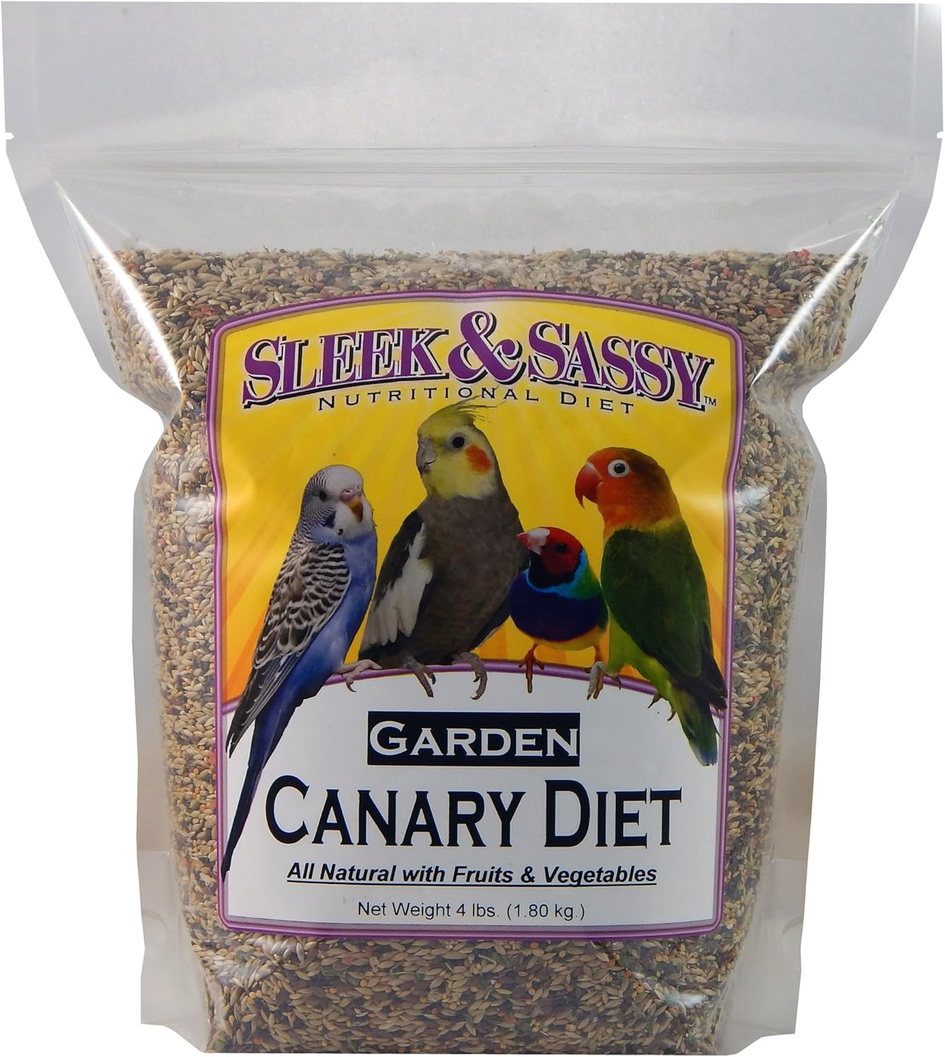 SLEEK & SASSY Garden Canary Bird Food (4 lbs.)