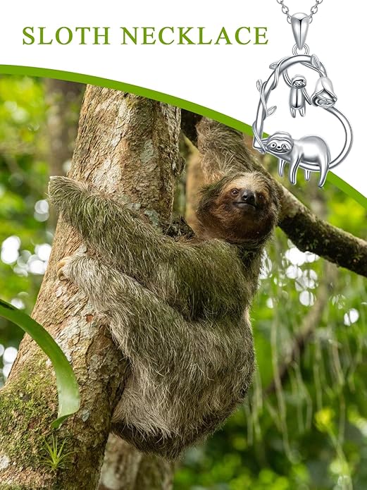 Cute Mother and Daughter Fox/Cat/Cow/Monkey/Panda Necklace 925 Sterling Silver Heart Flower Heart Necklace Animal Jewelry Mother's Day Jewelry for Women