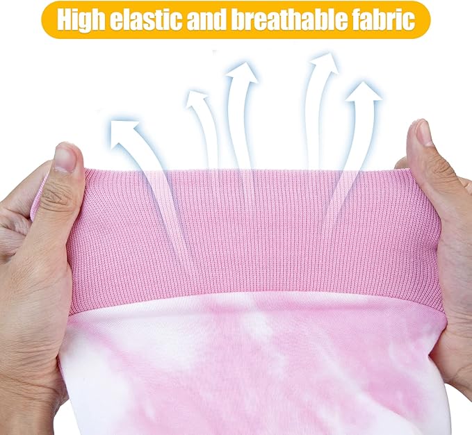 Dogs Recovery Suit for Male/Female Dog Onesie Tie Dye Pajamas Wound After Surgery Wear, Prevent Licking Wounds, E-Collar & Cone Alternatives 3XL Pink2