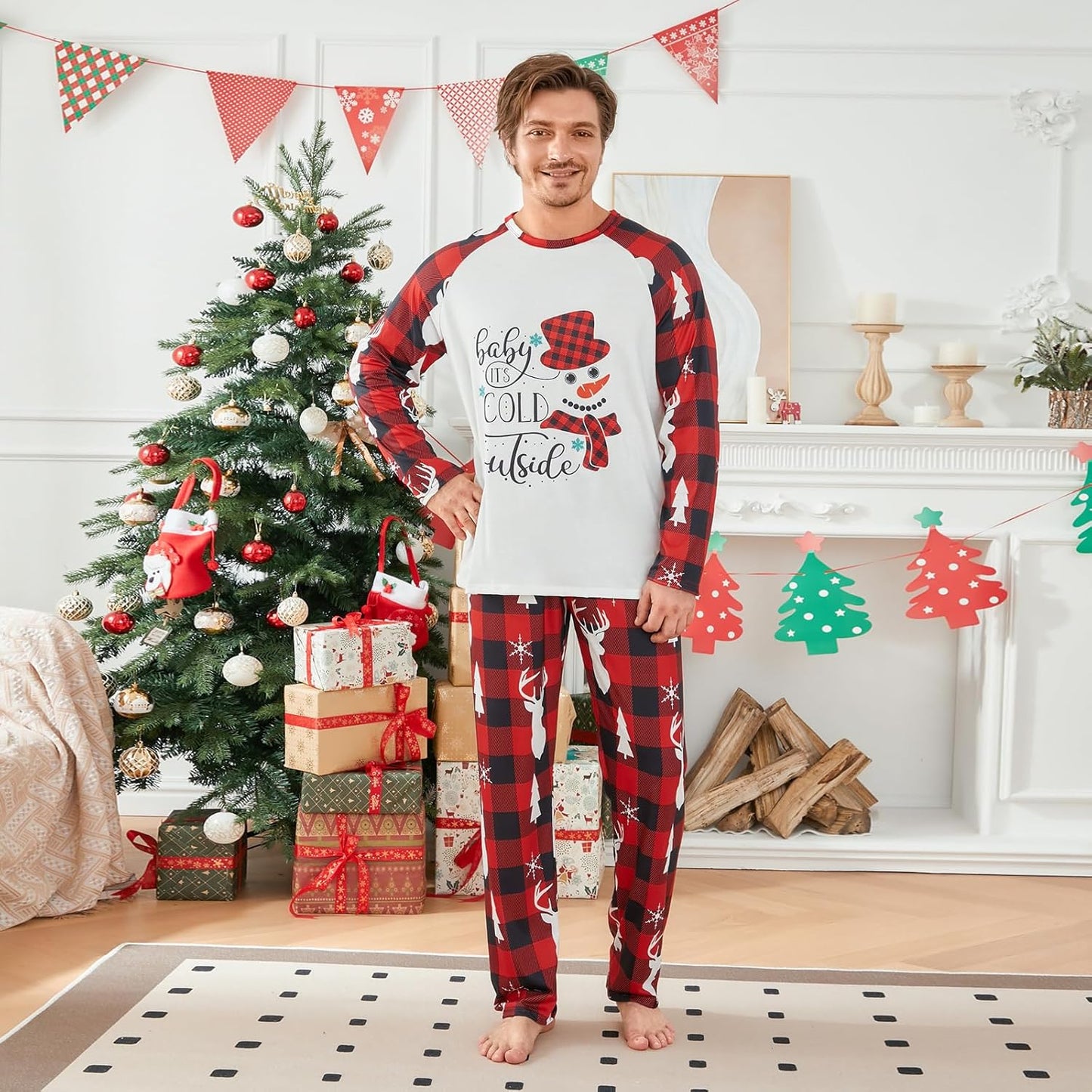 Matching Family Christmas Pajamas Set - Xmas Sleepwear PJs
