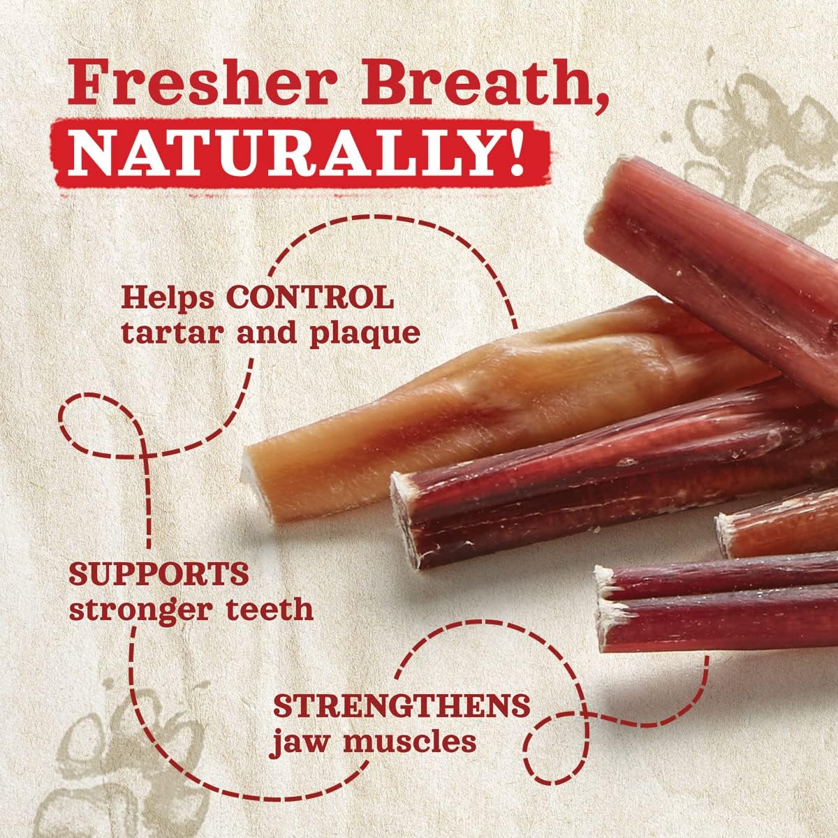 Natural Farm Odor-Free Bully Sticks (6 Inch, 6 Ounces), Packaged by Weight, 100% Beef Chews, Grass-Fed, Fully Digestible Treats to Keep Your Puppies, Small and Medium Dogs Busy