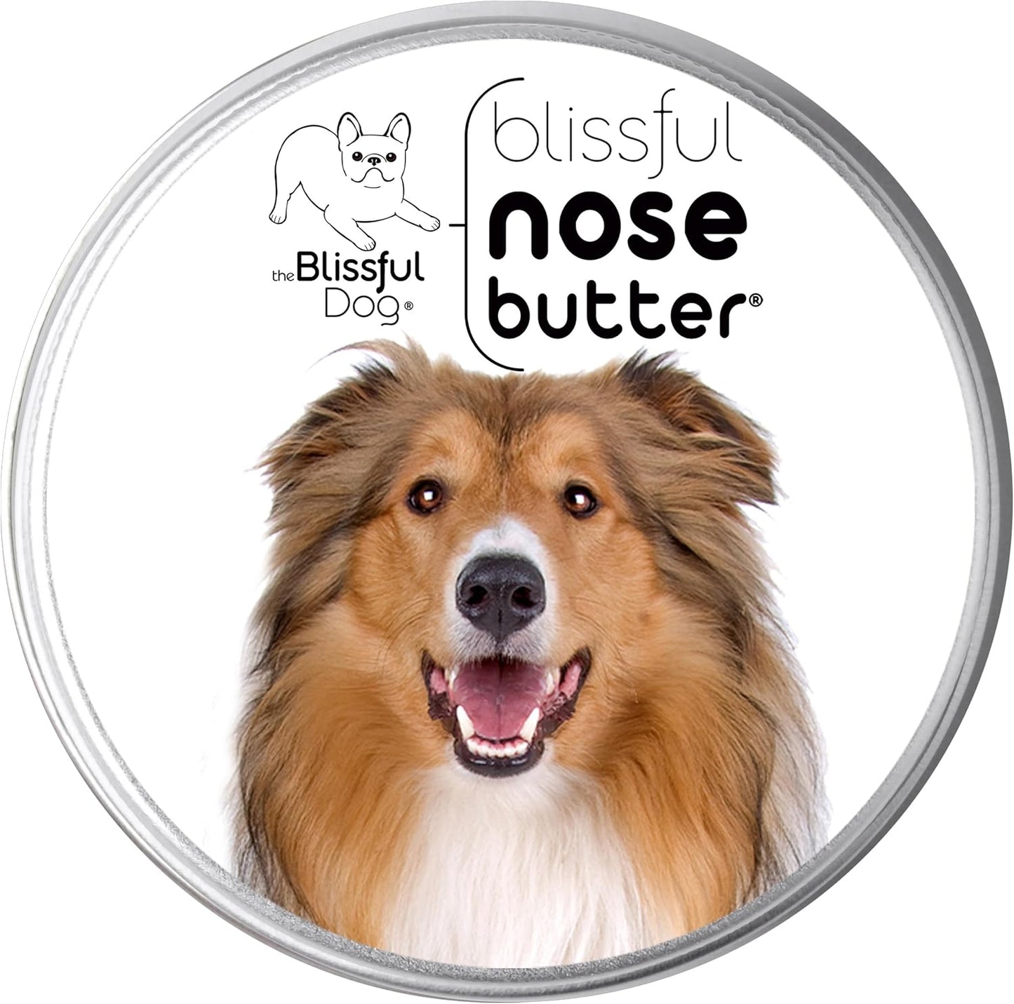 The Blissful Dog Collie Nose Butter for Dry, Cracked Skin, Lick-Safe Dog Nose Balm with Moisturizing Shea Butter, Almond, Olive, and Essential Oils, Pet Supplies, Uncented, 2 oz.