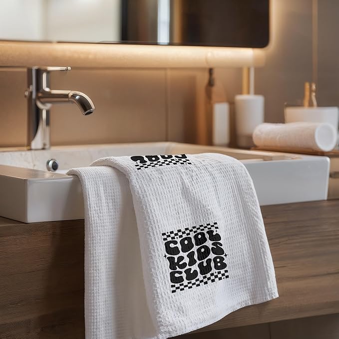 Cool Kids Club Kitchen Towels, Cool Kids Club Bathroom Decor Towels, Cool Club Gifts for Boys and Girls, 16x24 Inch