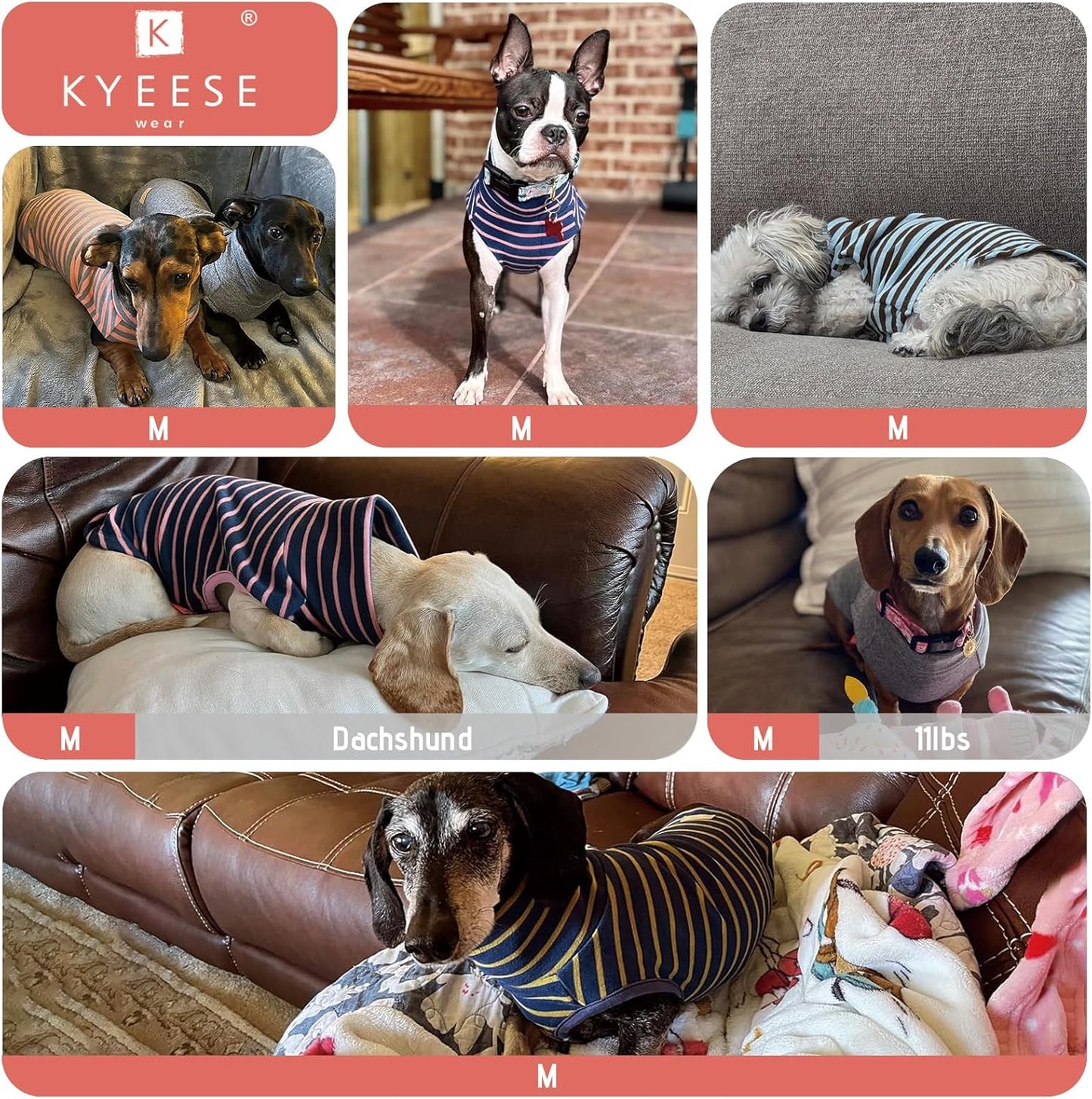 KYEESE 2Pack Dog Sweater Soft Pets Fleece Sweater Stretchy Dog Outfit for Small Dogs Boy Girl Comfy Sleeveless Doggie Sweatshirt Turtleneck Pet Coat Warm Lightweight Dogs Clothes Red,M
