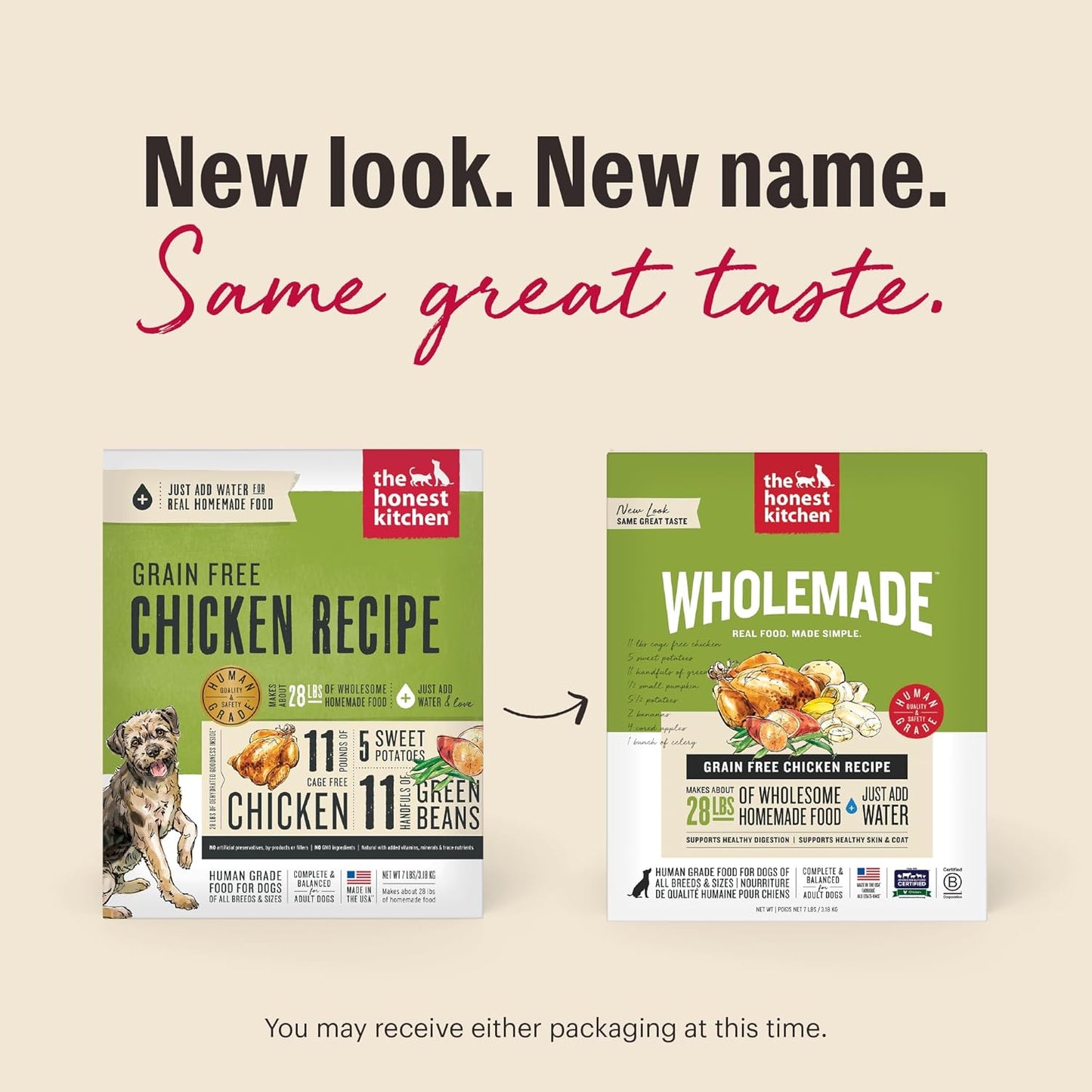 The Honest Kitchen Wholemade™ Grain Free Chicken Dog Food, 4 lb Box