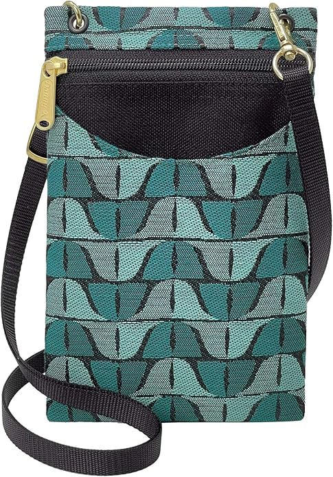 Danny K. Women's Tapestry Crossbody Cell Phone or Passport Purse, Handmade in USA