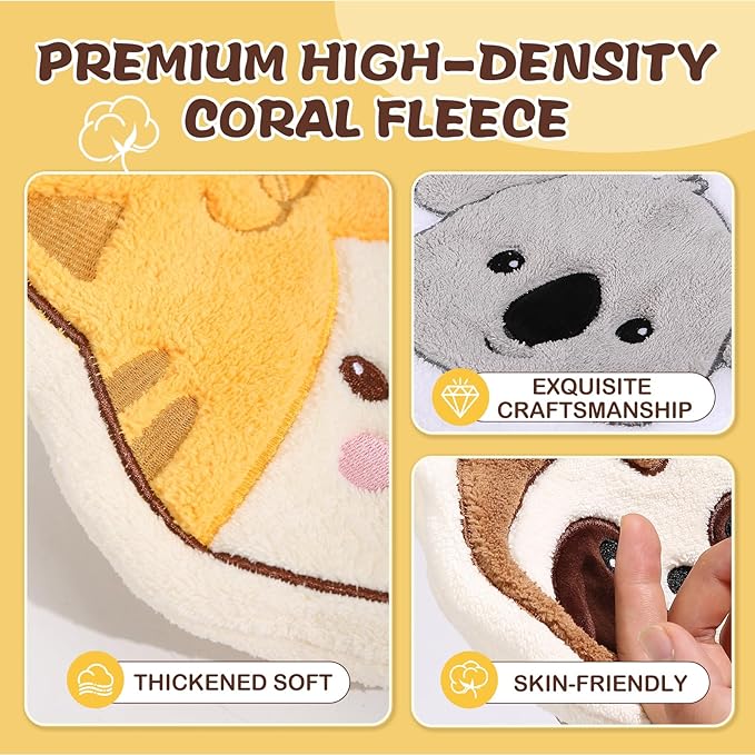 Cat Hand Towels Set for Bathroom: Gifts for Kids Teens Daughter Son Cat Lovers Cute Kitty Pattern Kitchen Towels Drying Your Hands Pads Hand Wiping Towels (1p)