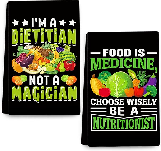 Funny Vegetable Kitchen Towels Set of 2, Soft Absorbent Decorative Dish Towels Hand Towels Cute Tea Towels Housewarming Gifts Farmhouse Bathroom Holiday Home Decor 16"x24"