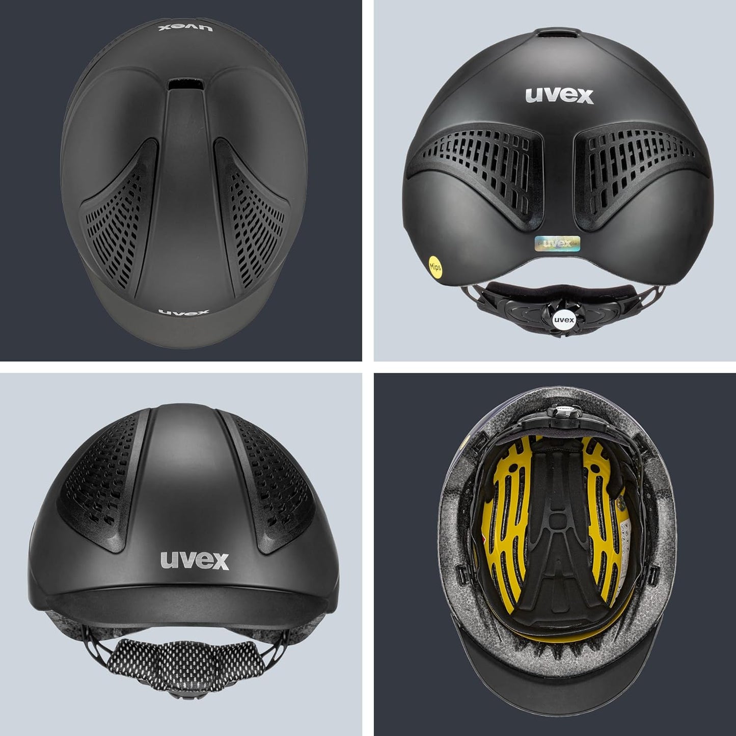 uvex exxential III MIPS - Lightweight Unisex Riding Helmet - Individual Size Adjustment