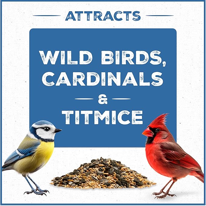 Pennington Wild Bird Food, Wild Bird Seed for Outside Feeders, Great to Feed Year-Round, 22.5-lb. Critter-Proof Bucket