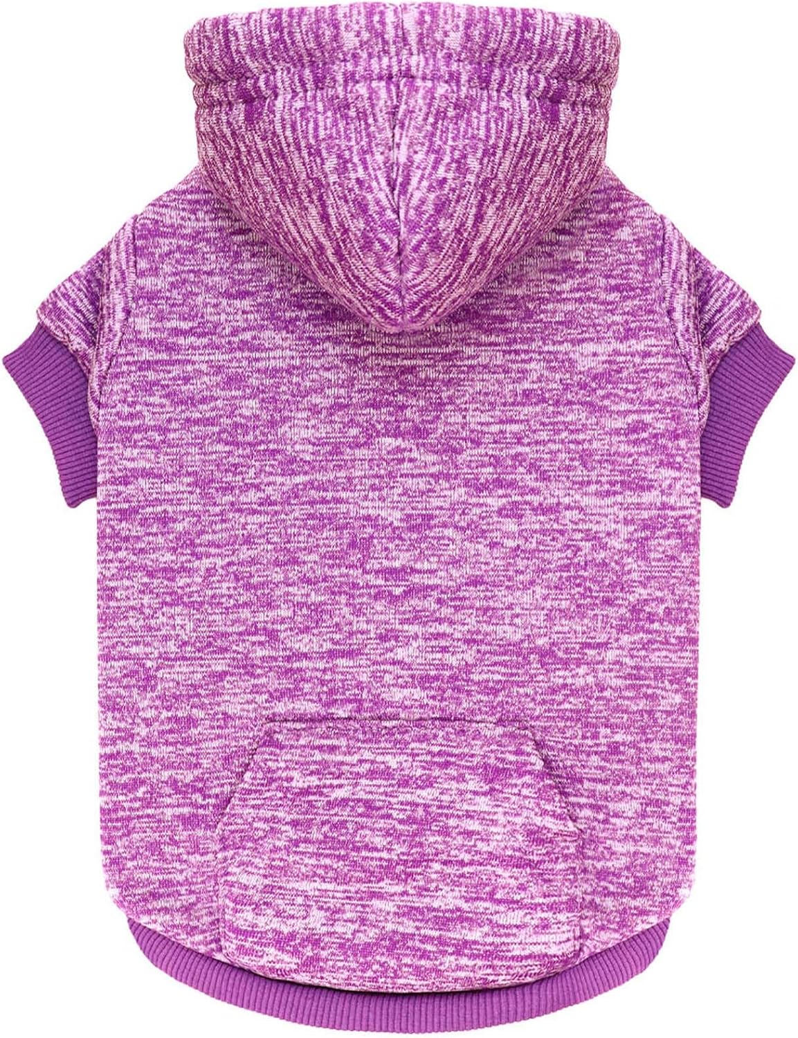 Dog Sweaters for Small Dogs Dog Hoodie Fleece Sweater Soft Clothes Sweatshirt with Pocket Hoodie for Small Dogs Puppy Sweater(Purple&XS)