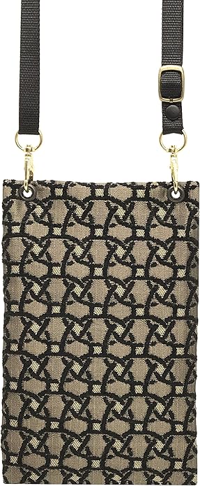 Danny K. Women's Tapestry Crossbody Cell Phone or Passport Purse, Handmade in USA