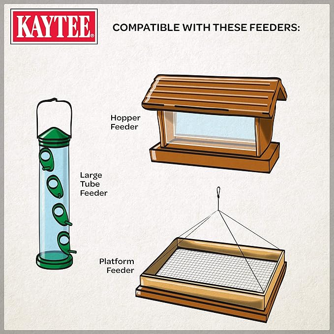 Kaytee Ultimate Nut and Fruit Wild Bird Food for Cardinals, Finches, Chickadees, Nuthatches, Woodpeckers, Grosbeaks, Juncos, 9.75 lb