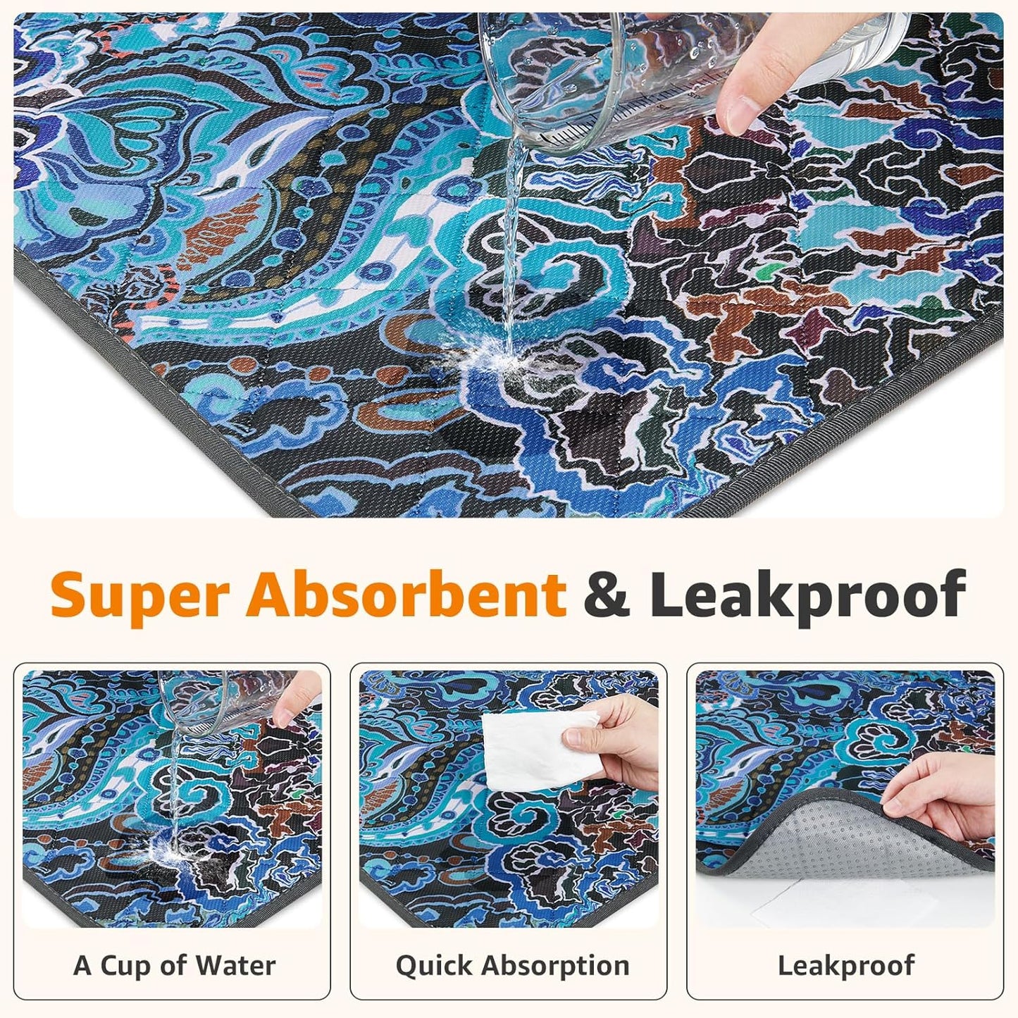 LOOBANI Washable Pee Pads for Dogs, 2 Pack Super Absorbent Reusable Puppy Pads Leakproof Dog Traning Pads, Waterproof Non-Slip Whelping Pad for Floor, Playpen, Crate, Couch-31 x36 (Green)