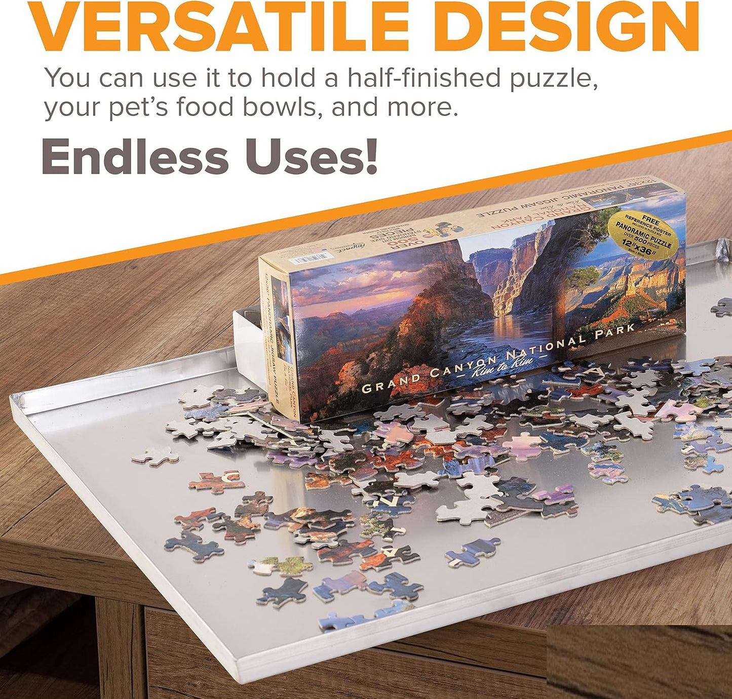 35.25" x 17.5" Metal Replacement Dog Crate Pan Chew Proof Crack Proof Pet Kennel Tray Central Dog Training Crate Pan Pet Supplies, Galvanized, 1" H