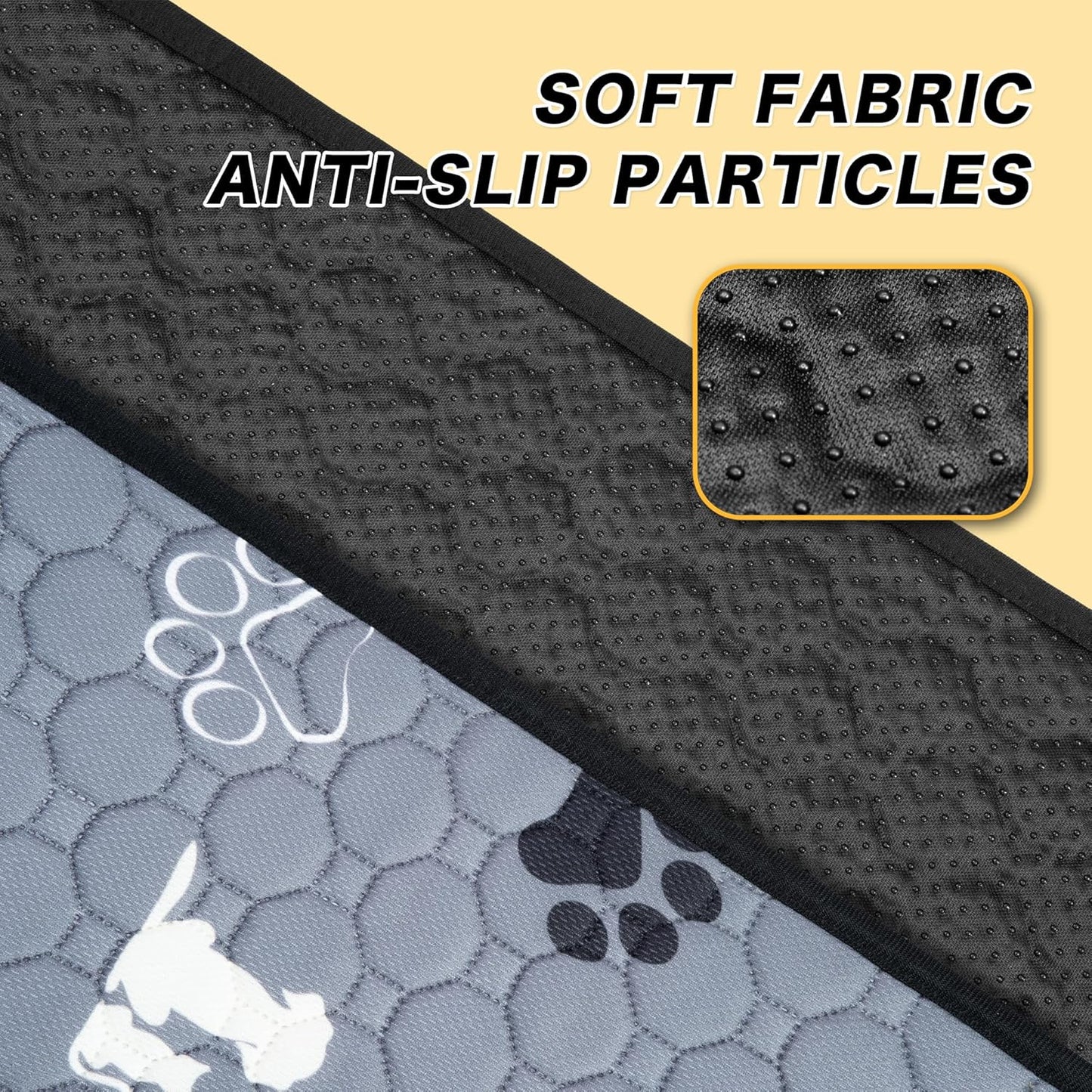 Washable Pee Pads for Dogs, 2 Pack Reusable Puppy Pads, Waterproof Pet Pee Pads for Dog Potty Training, Dog Pee Pads for Crate, Playpen, and Whelping, Durable and Absorbent, Grey 18"x24"