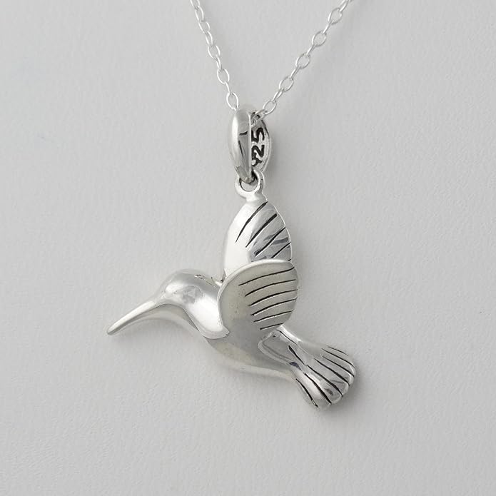 FashionJunkie4Life Sterling Silver Bird Pendant Necklaces for Women