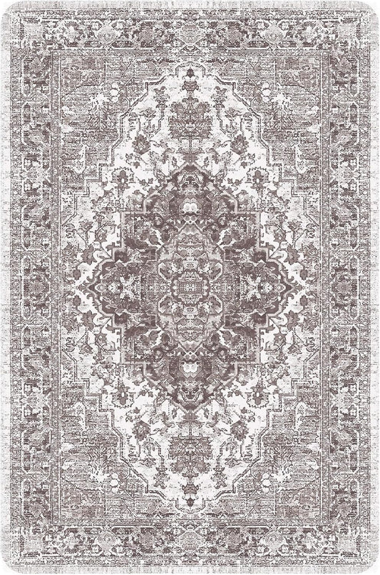 nunubaby 4PACK Washable Pee Pads for Dogs, Stylish, Non-Slip and Leak-Proof Pee Pads. Reusable Potty Pads for Dogs for Crates and Floors.(Brown/Geo, 24" x36")