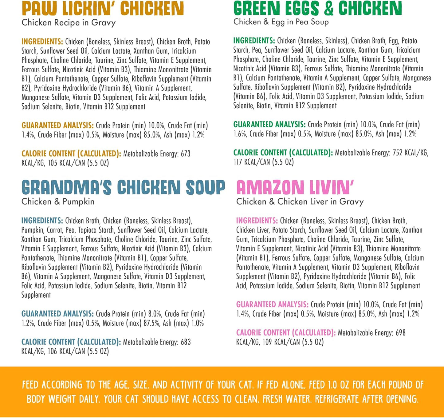 Weruva Classic Cat Food, Variety Pack, Paw Lickin' Pals Wet Cat Food, 5.5oz Cans (Pack of 24)