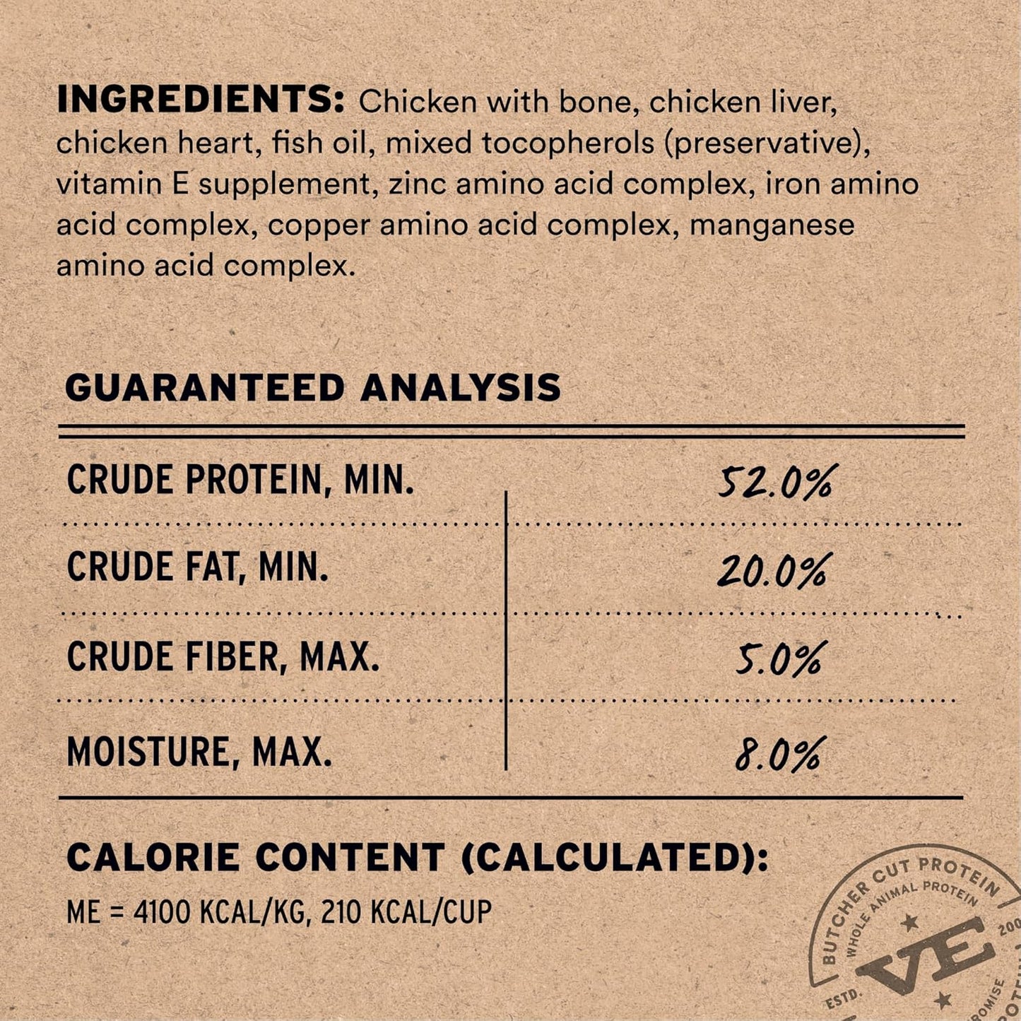 Vital Essentials Freeze-Dried Raw Chicken Meal or Mixer Cat Food Crunchy Nibs, 8 oz