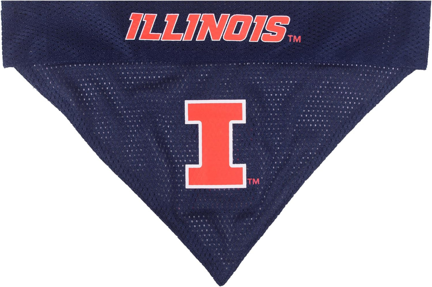 Pets First Collegiate Pet Accessories, Reversible Bandana, Illinois Fighting Illini, Small/Medium