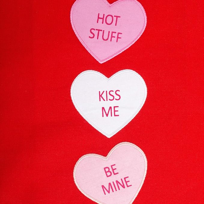 DII Valentine's Day Collection Kitchen, Dishtowel Set, 18X28, Sweet Talk, 2 Piece