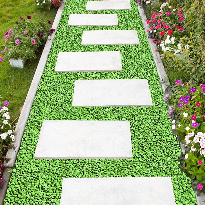 Hygloss Products Craft Rocks, Mini Stones for Art Projects - Bag O' Gravel, Neon Green, 5 lb